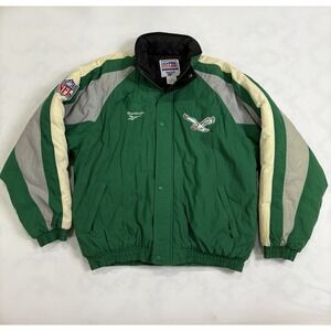 90s Vintage Reebok NFL Pro Line Philadelphia Eagles Big Embroidered Back Logo L